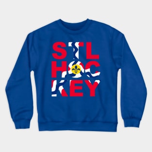 STL HOCKEY Flag Crewneck Sweatshirt